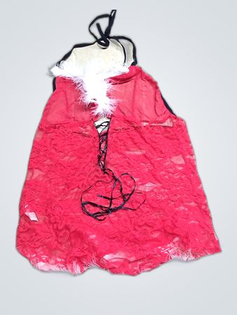 Lace Santa Costume Top