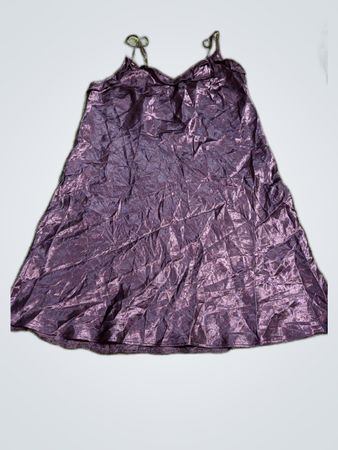 Secrets Possessions Black Satin Slip Dress