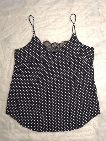 Black Polka Dot Cami Top