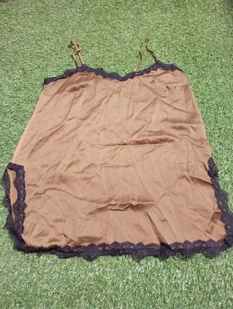 River Island Brown Lace Trim Camisole