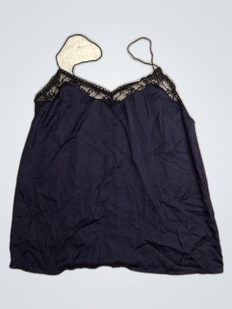 BHLDN Black Lace Trim Camisole
