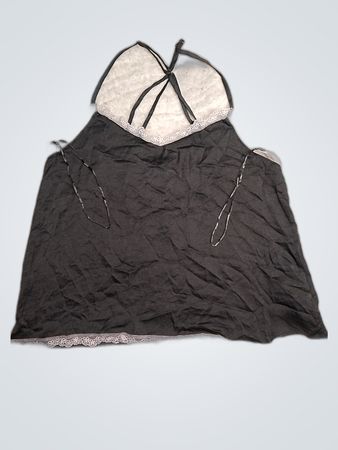 Secret Possessions Gray Lace-Trimmed Camisole