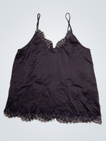 Black Lace Trim Camisole