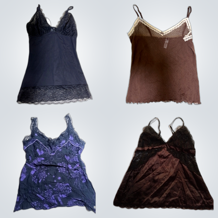 Y2K Lace Trim Camisoles