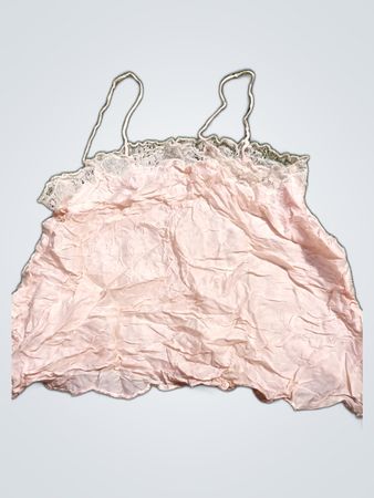 Topshop Pink Lace Trim Camisole