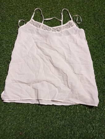 White Lace Trim Camisole