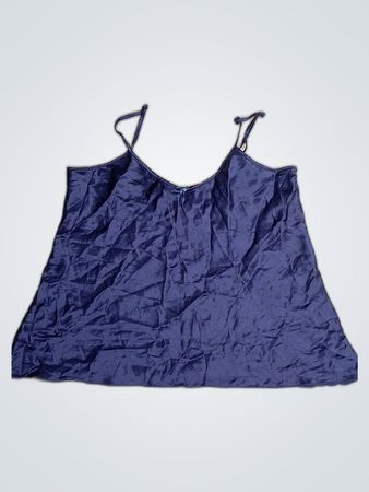 M&S Navy Silk Camisole Top
