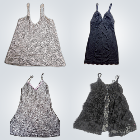 Designer & Luxury Lingerie Bundle: VS, George, BHS & More Silk & Lace Camisoles & Chemises Set