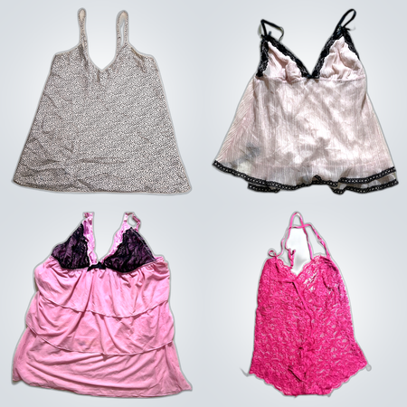 Lace & Satin Nightwear Bundle - NEXT, Amour, George & More Lace Trim Camisoles & Slip Dresses