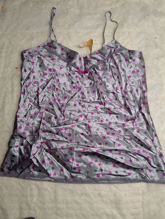 Polka Dot Satin Camisole Top