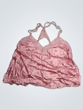 Pink Satin Camisole