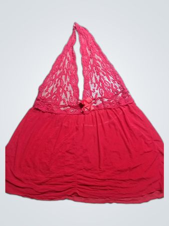 Red Lace Top