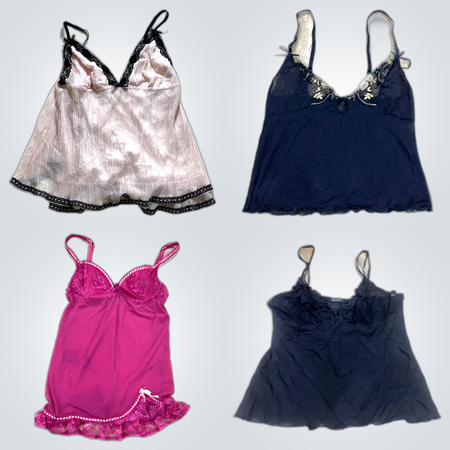 Vintage Lace Trim Camisoles Bundle