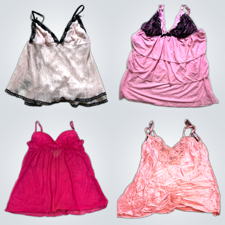 Pacote de Renda Rosa e Cetim: Possessões Secretas, Triunfo, M&S e Mais Camisolas e Roupas de Dormir