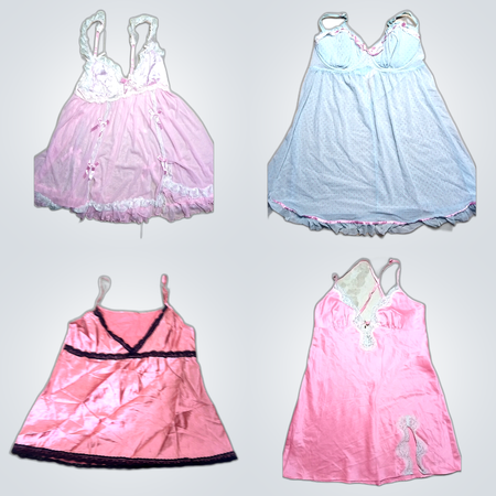 Conjunto de Vestidos de Encaje Y2K