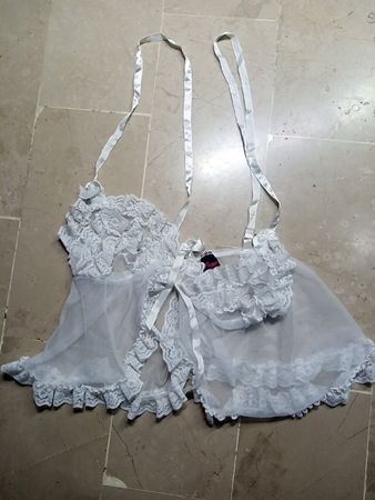 Lace Trimmed Sheer Lingerie Top