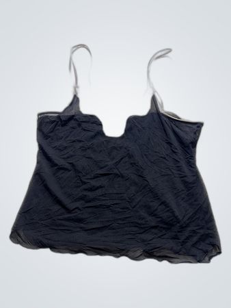 Black Lace-Trimmed Camisole