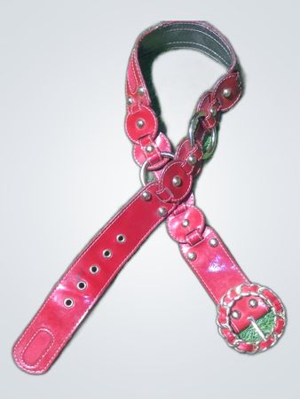 Red Leather Choker