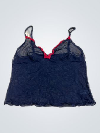 Ann Summers Black Lace Trim Camisole