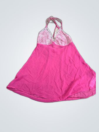 Pink Lace Trim Chemise