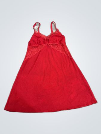 Freya Red Lace Slip Dress