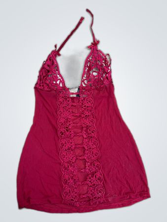 Ann Summers Red Lace Trim Camisole