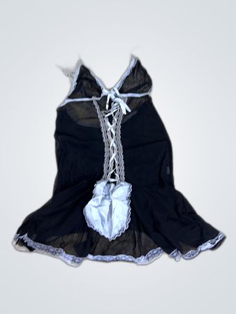 Black Lace Trim Chemise