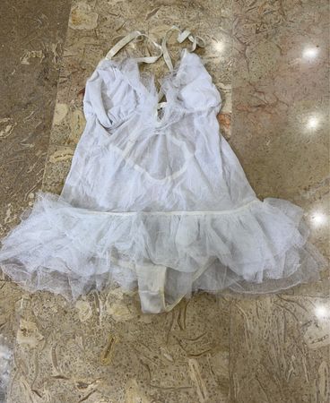 Ann Summers White Mesh Babydoll