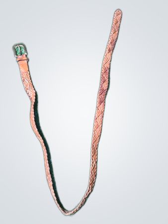 Braided Leather Belt Strap