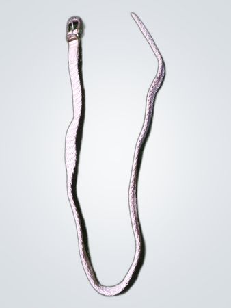 White Leather Belt