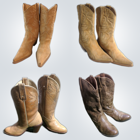 Ensemble de bottes de cowboy élégantes