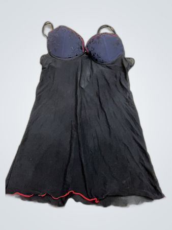 Intimacy Black Satin Slip Dress
