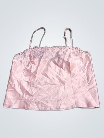 Pink Lace Trim Camisole