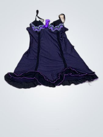 Foufian Purple Striped Dress