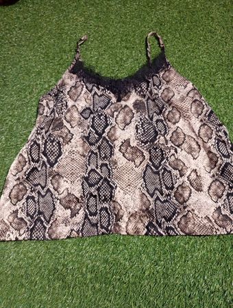 Snake Print Crop Top