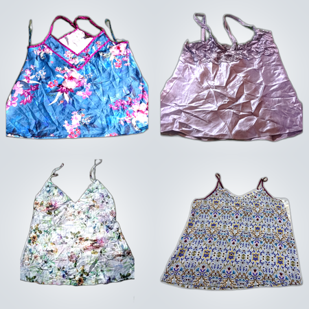 Colourfull slip tops