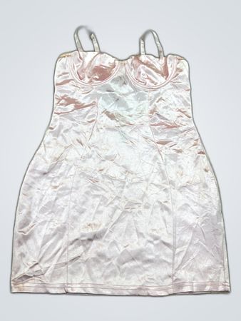Pink Satin Dress