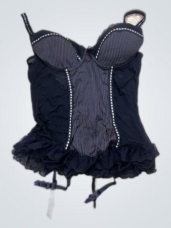 Black Lace Corset Top