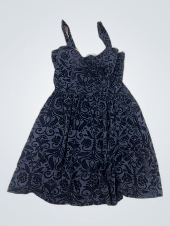 Black Floral Dress with Tag