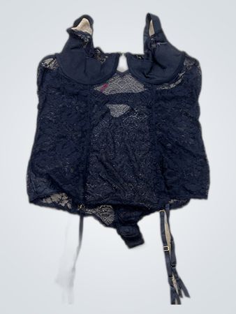 Savage X Fenty Black Lace Bodysuit