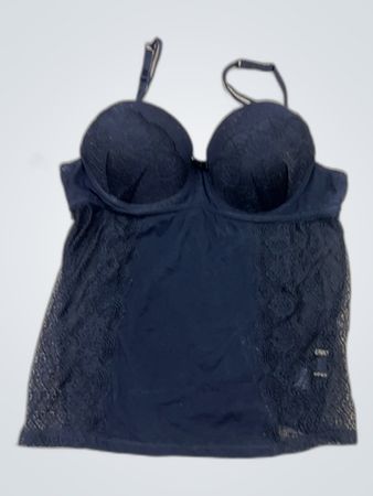 Jolinesse Black Lace Bustier Top