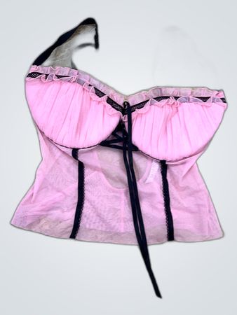 Pink Lace Bustier
