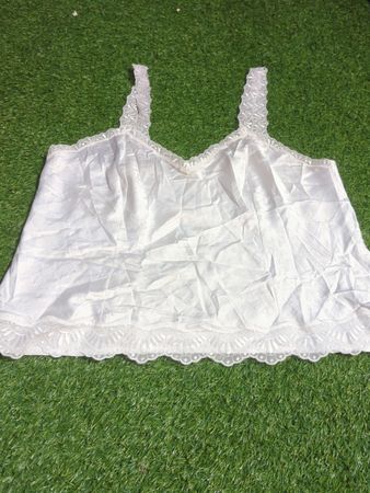 White Lace Trim Camisole
