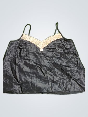 Black Cami with Lace Trim