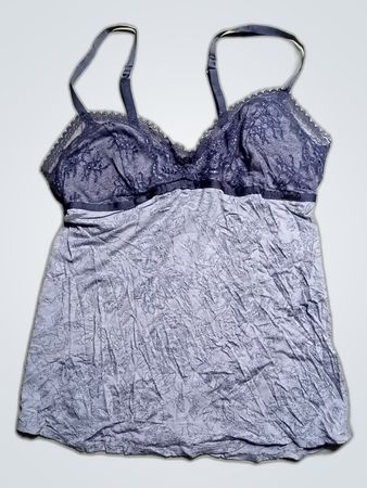 Women's Gray Lace Trim Camisole