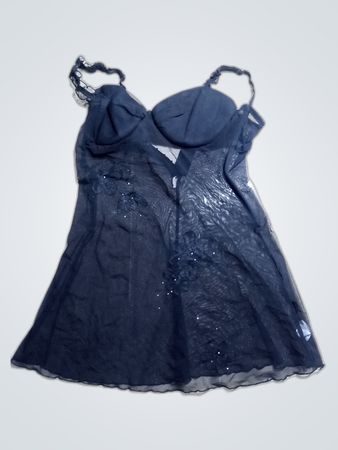 La Senza Black Lace Slip Dress