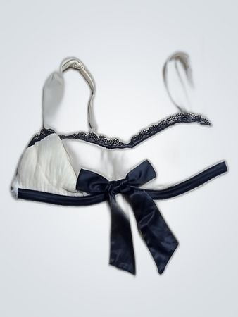 Gossip Bra White Lace Trim Camisole