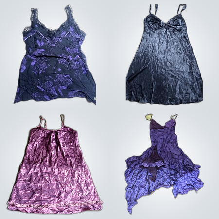 Designer Nightwear Bundle Laura Ashley Stradivarius Satin Lace Chemises Camisoles