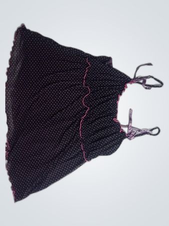 Lolita Black Polka Dot Camisole Top
