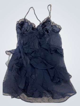 Black Ruffled Camisole